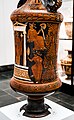 Underworld Painter - RVAp 18-297 - madness of Lykourgos - woman in naiskos - women and youths at tomb stele - München AS SH 3300 - 23