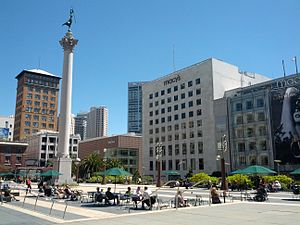 Union Square, San Francisco., Union Square is a 2.6-acre (1…
