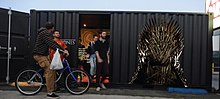 HBO Game of Thrones container pop-up in Los Angeles Vacant for HBO Game of Thrones UCLA Bruins event.jpg