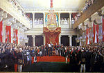 Kejsar Alexander II öppnar stånds­lantdagen 1863, 1865.