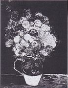 Still Life: Vase with Zinnias (F592)