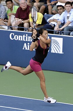 Kingová na US Open 2009.