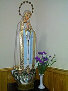Talla de la Virgen de Fátima.