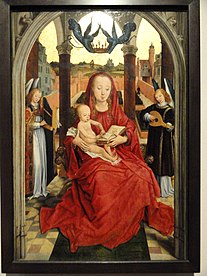 Virgin and Child Enthroned, Hans Memling, c. 1465-1470 - Nelson-Atkins Museum of Art - DSC08475.JPG