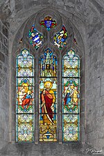 Vitrail dédié à Saint-Pierre dans l'église Saint-Martin de Saint-Valery-Sur-Somme