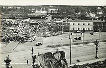 Развалины вокзала в 1942 году