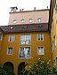 Würzburg, Germany, Franziskanergasse 2 A. House with look-out on the roof: Crow's nest for Balthasar Neumann to supervise the progress in construction...