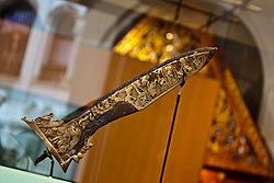 Keris Knaud dipamerkan di Tropenmuseum Amsterdam.