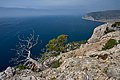 * Nomination View from the mountain Karaul-Oba on the Veselovska Bay (to the west), Crimea, Ukraine. --Moahim 07:16, 15 July 2020 (UTC) * Promotion Good quality. --Isiwal 08:04, 15 July 2020 (UTC)
