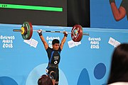 Deutsch: Gewichtheben bei den Olympischen Jugendspielen 2018; Tag 2, 10. Oktober 2018; Jungen 62 kg English: Weightlifting at the 2018 Summer Youth Olympics at 8 October 2018 – Boys' 62 kg