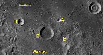 Weiss and its satellite craters Weiss satellite craters map.jpg