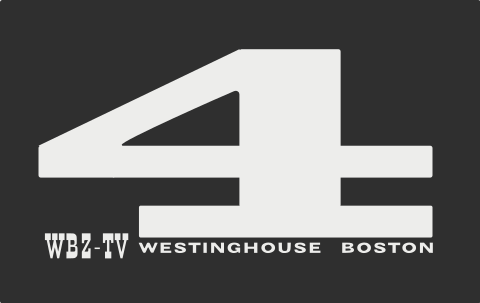 Early logotype for WBZ-TV as seen on a station bumper, circa 1960.