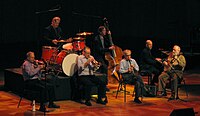 Woody Allen performing with the Eddy Davis New Orleans Jazz Band (2011)