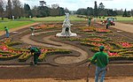 Thumbnail for File:Wrest Park Apprentice Gardeners Creating a Parterre.jpg