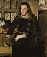 Segle XVII: Retrat de Henry Wriothesley, 3rd Earl of Southampton representant un gat per John de Critz