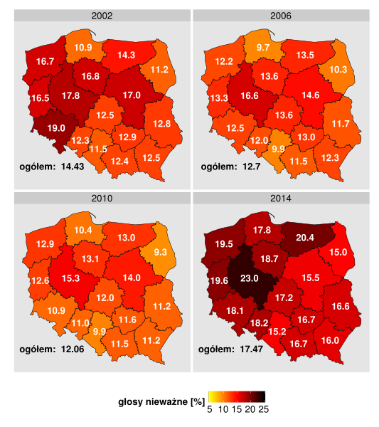 File:Wybory do sejmików - głosy nieważne w województwach 2002-2014.svg