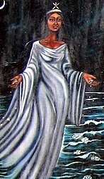 Pictură din New Orleans, reprezentând-o pe zeița Yemayà a mitologiei yoruba.