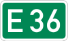 Zeichen 410 - Nummernschild für Europastraßen, StVO 1992.svg