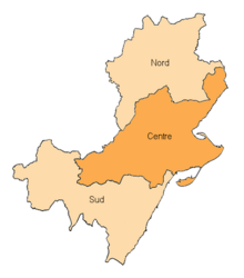 Zones of the diocese. Zones del bisbat de Tortosa.png
