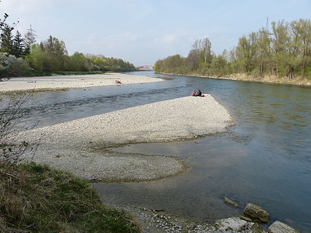 Zusammenfluss von Wertach und Lech