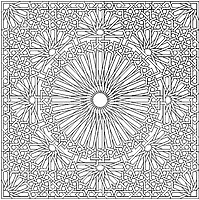 Moroccan geometric pattern "Star of 32".