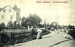 Örby, Stockholms Kommun: Historia, Örby villastad, Bebyggelse