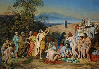 <i>The Appearance of Christ Before the People</i> 1857 painting by Alexander Andreyevich Ivanov