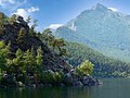 * Nomination The Gulf of Naples on the Great Chebachy Lake, view from one of the rocks on the shore. Burabay national park. Burabay district Akmola region, Kazakhstan. By User:Евгений Емельянов --Красный 03:03, 19 May 2024 (UTC) * Promotion  Support Good quality. --Plozessor 04:25, 19 May 2024 (UTC)