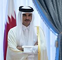  قطر تميم بن حمد آل ثاني، أمير دولة قطر.[7]