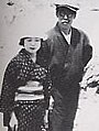 Takamura Kōtarō mit seiner Frau Chieko