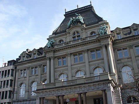 A UBS retail bank for private wealth management in St. Gallen, Switzerland