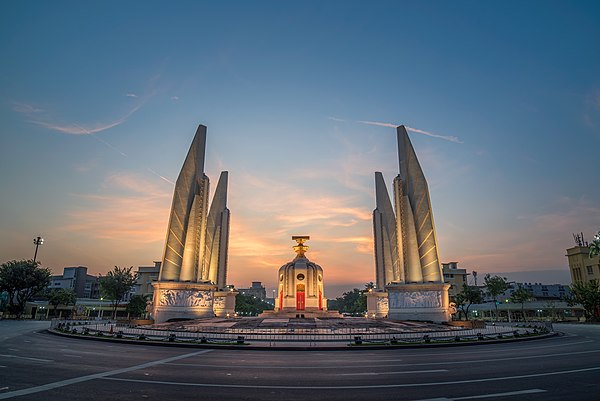 The Democracy Monument in 2019