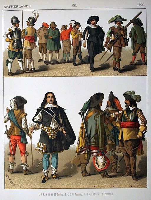 1600, Netherlands. - 090 - Costumes of All Nations (1882)