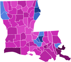 1930 United States Senate Election in Louisiana Democratic Primary Results.png