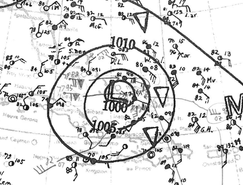 File:1932 Bahamas hurricane Analysis 6 Sep 1932.png