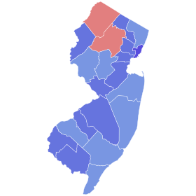 1964 United States Senate election in New Jersey results map by county.svg