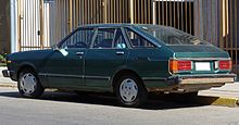 1981 Datsun 160J in the short-lived five-door liftback bodystyle 1981 Datsun 160J 5dr Liftback, left rear.jpg