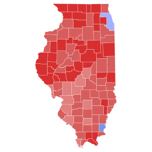 1994 Illinois Secretary of State election results map by county.svg