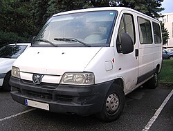 Front view (from the left) of the van.