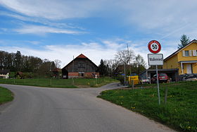 Entrée de Wallenried, venant de Villarepos