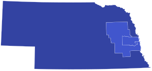 2024 Nebraska Republican Presidential Primary election by congressional district.svg