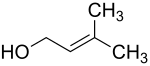 Structure of 3-methylbut-2-en-1-ol