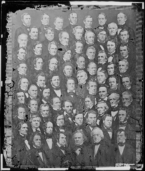 Group photo of the U.S. Senate, in 1859, during this Congress.