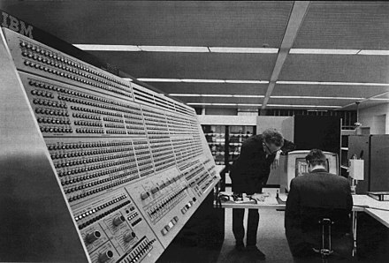IBM System/360 Model 91 operator's console at NASA, sometime in the late 1960s.