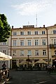 d. hotel Rzymski z oficynami boczną i tylną oraz parterową przybudówką, 3 ćw. XVII, ok. 1865, 1907