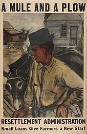 Bernarda Bryson Shahn, Resettlement Administration poster, c. 1935-1937 A Mule and a Plow 05986r.jpg