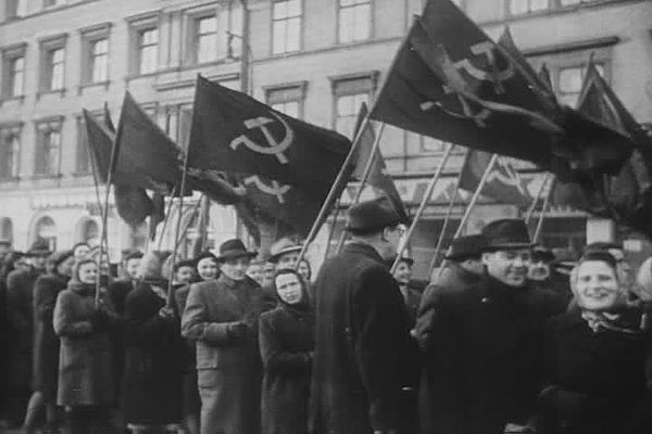 Pro-Communist demonstrations before the coup