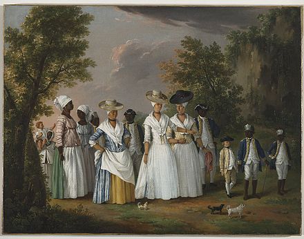 Agostino Brunias. Free Women of Color with Their Children and Servants in a Landscape Brooklyn Museum
