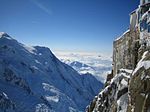 Mont Blanc och delar av Aiguille