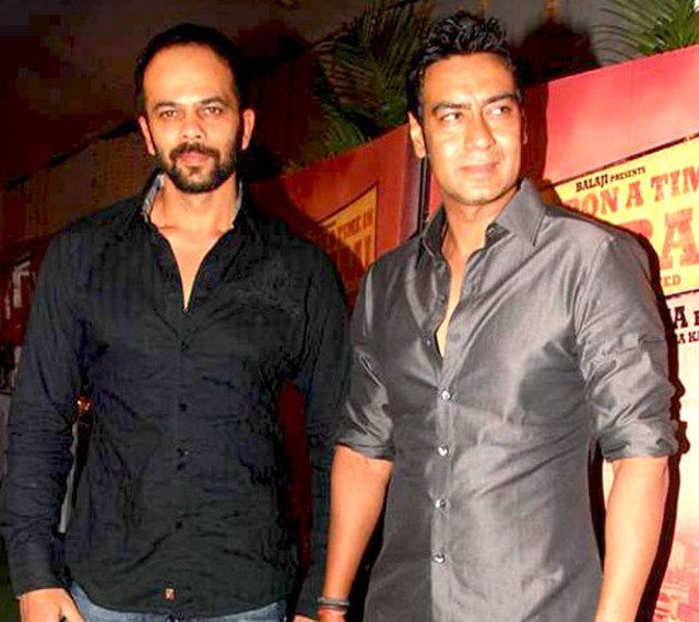 Shetty (left) and Ajay Devgn in 2010. They have worked together in 10 films since 2003